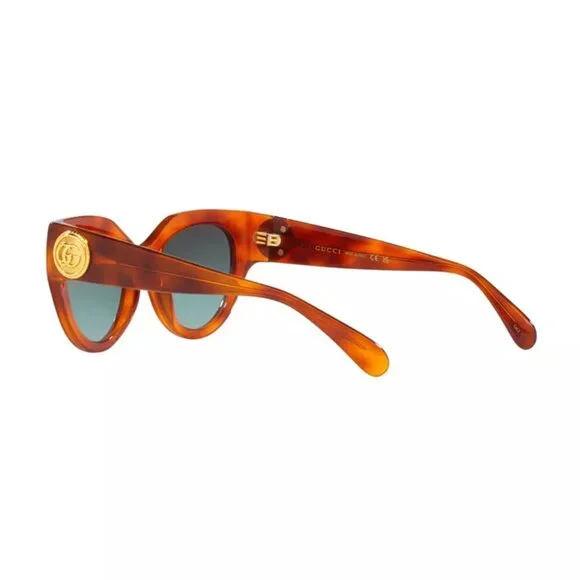 GUCCI GG1408S 004 Butterfly Sunglasses Tortoiseshell - Picture 6 of 12